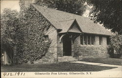 Gilbertsville Free Library building in 1911